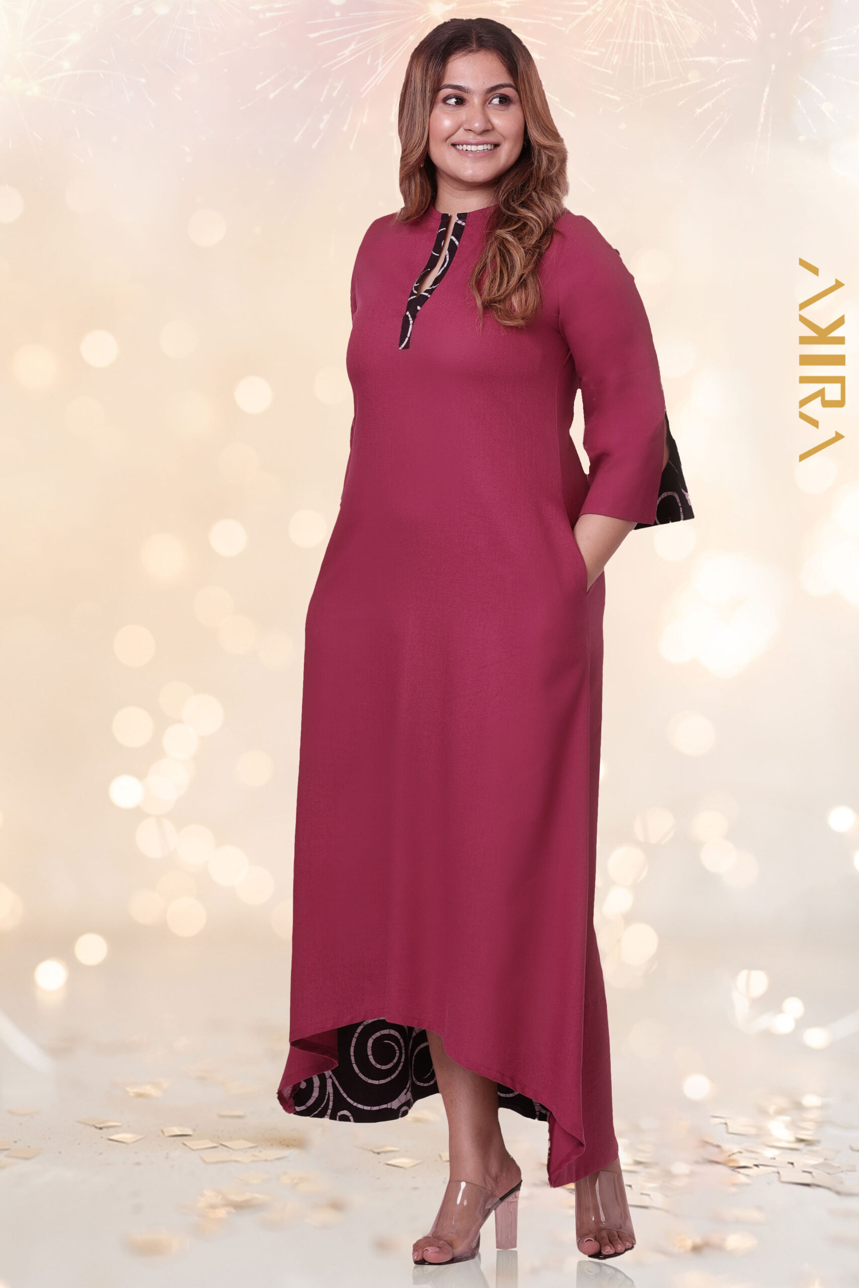 Chaney Slit Detail Dress for Women