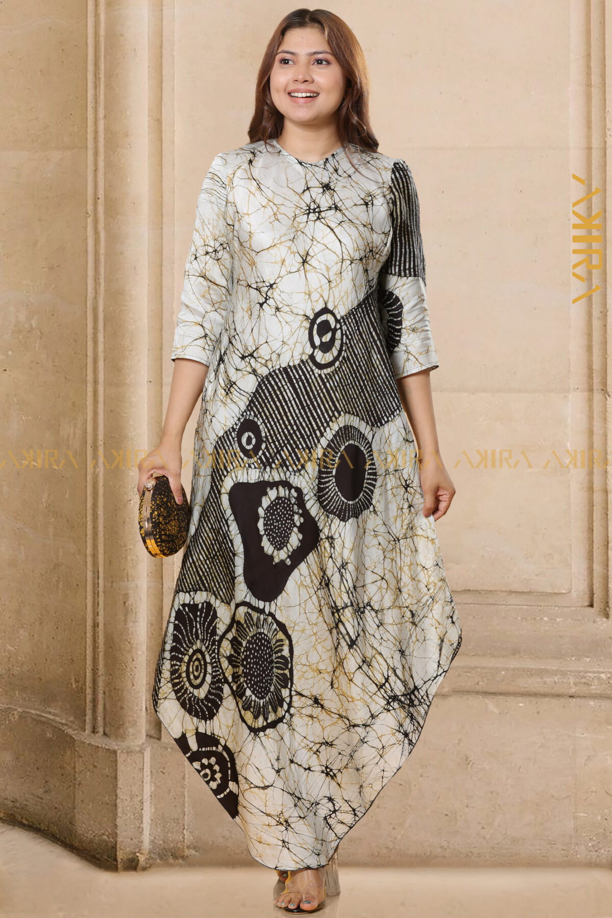 Monarda Silk Dress - Akira Clothing Batik and Linen Dresses