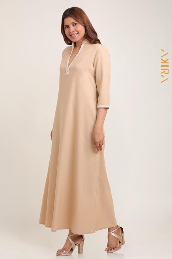 Camel Linen Dress