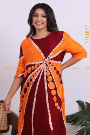 Violessa Batik Silk Designer Dress