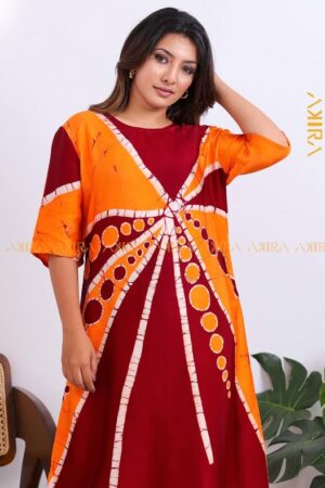 Violessa Batik Silk Designer Dress