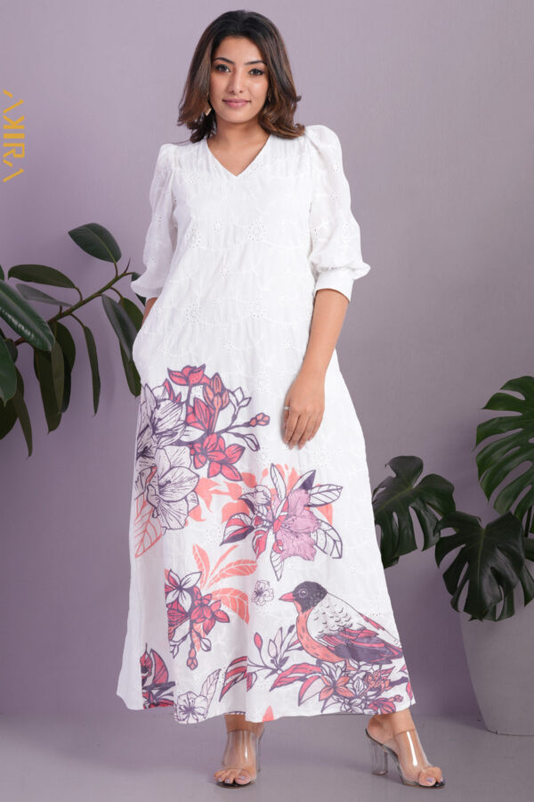 Saffron Flowery Dress