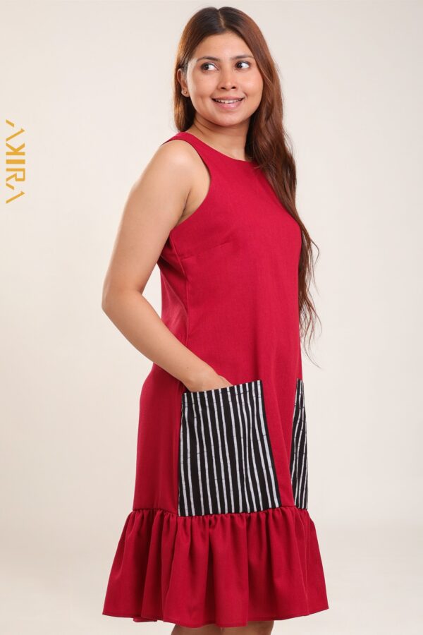 Red Cardinal Stripe Dress
