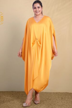 Golden Drape Silky Kaftan