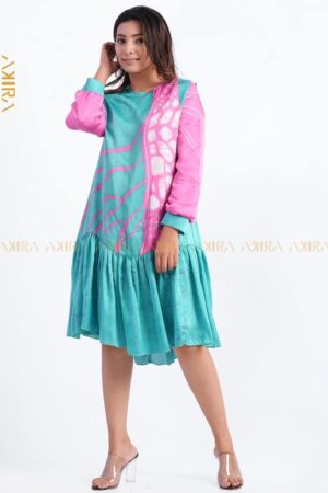 Mystic Butterfly Silk Dress