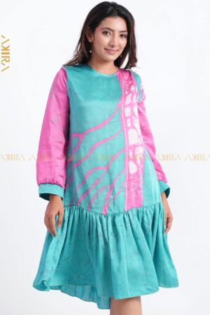 Mystic Butterfly Silk Dress