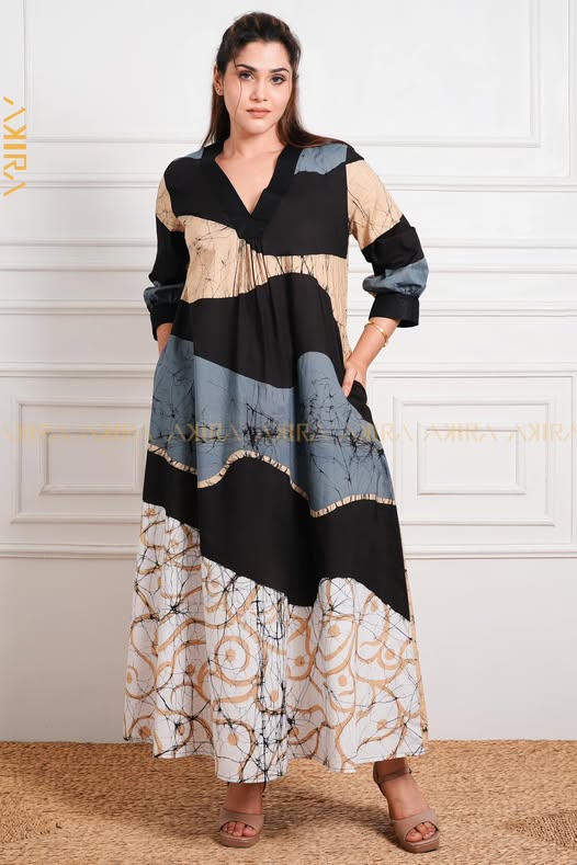 Harmony Horizon Batik Dress