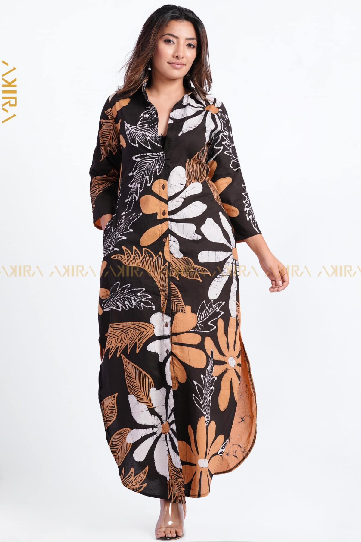 Blazing Flora Batik Dress