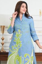 Jasmine Iris Long Batik Kurthi