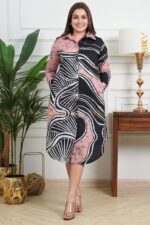 Abstract Glow Batik Dress