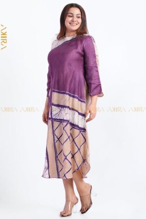 Purple Dream Silk Party Dress