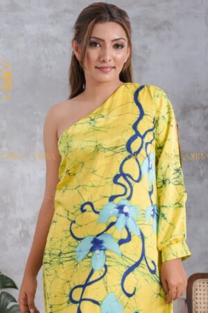 Dahliana Designer Silk Batik Dress