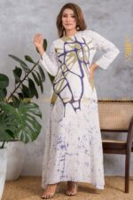 Moonlit Mirage Batik Rayon Dress