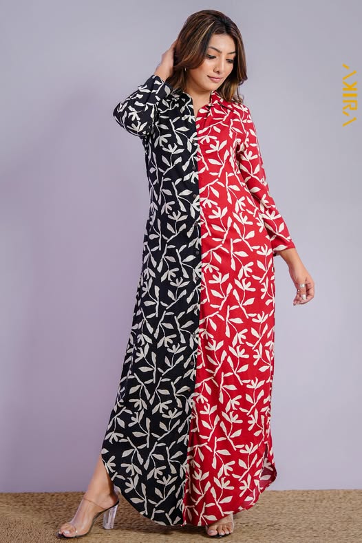 Royal Mix Colour Dress