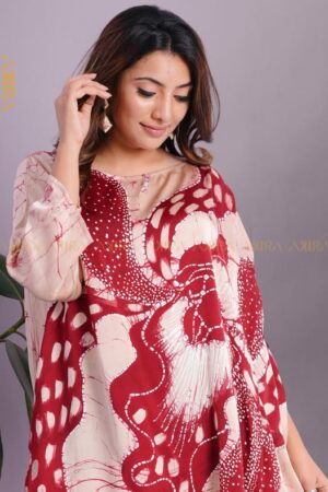 Strawflower Silk Designer Dress