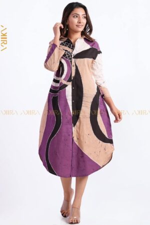 Begonia Batik Designer Dress