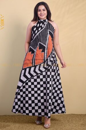 Chess Raw Batik Dress