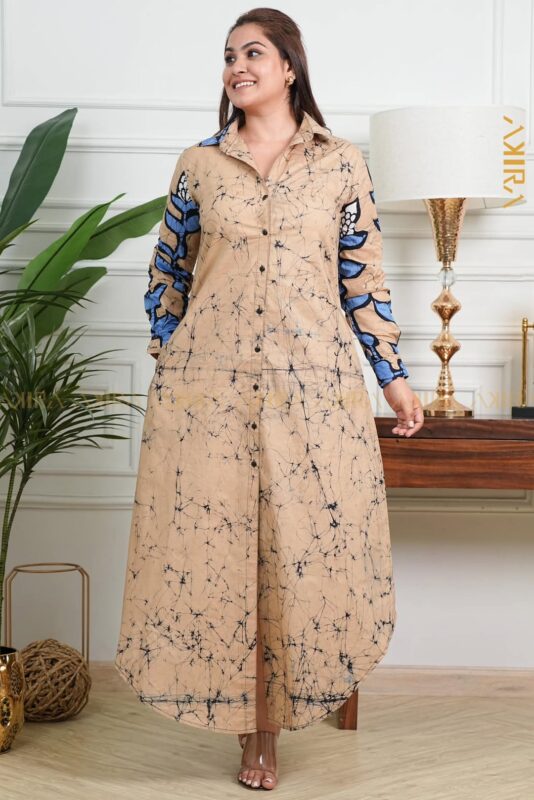 Elegance Velvet batik dress
