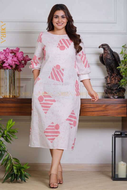 Cloudy kiss batik designer dress