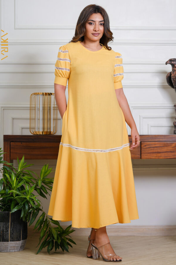 Peach Drizzle Dress