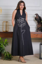 Raven midflowery Dress