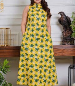 Flowery Designer Dress