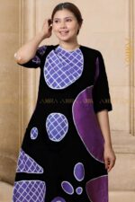 Mellora Purple Batik Dress
