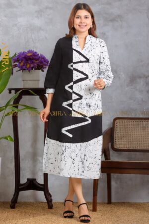 Bright Lotus Batik Dress