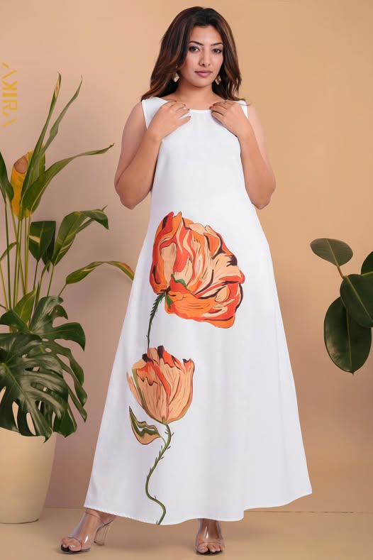 Raising Flower Detail Dress