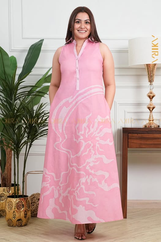 The rose flowery batik dress