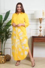 Sunny violet batik dress