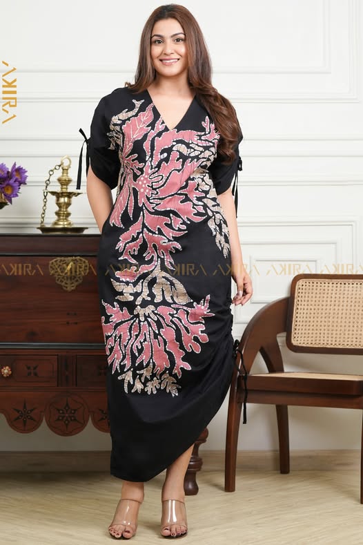 Rose Mixed Designer Dress