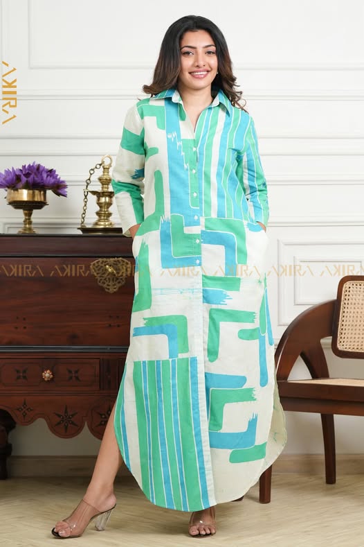 Cloudlight Batik Designer Dress