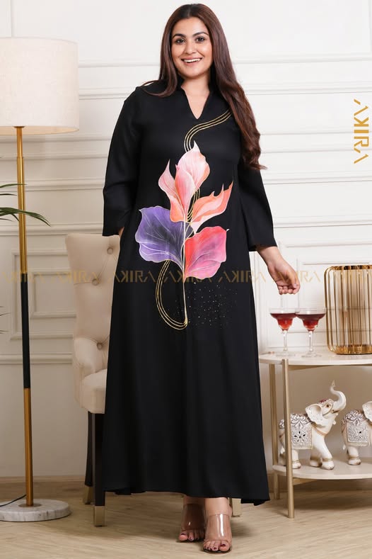 Colourful Floral Paint Dress