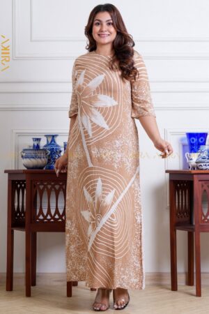 The Golden Meadow Batik Dress