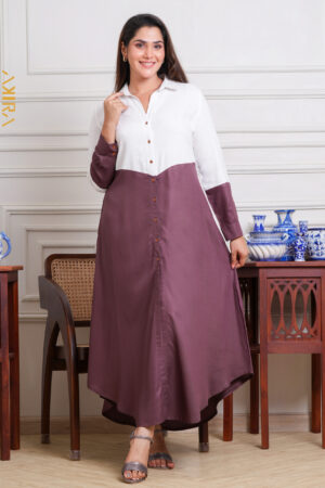 Two Tone Designer Dress