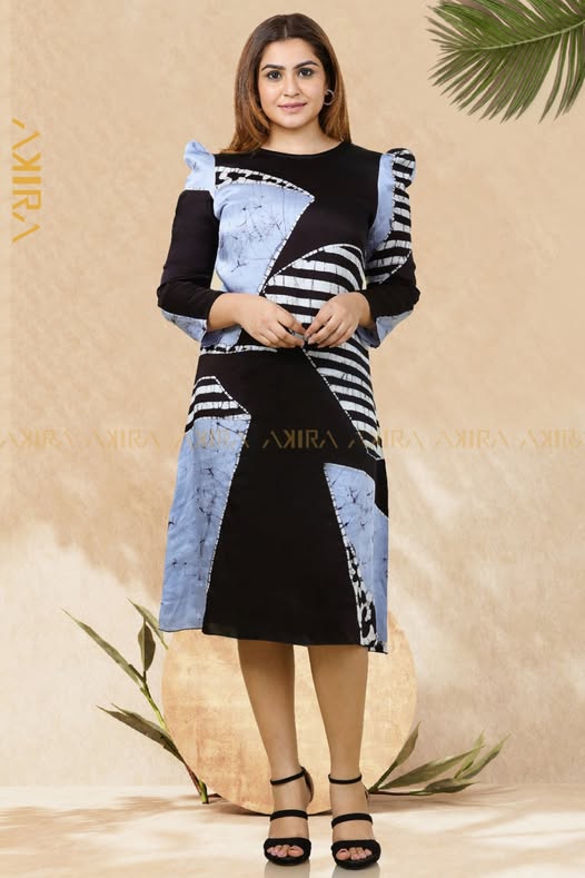 Linda Puff Sleeve Silk Dress
