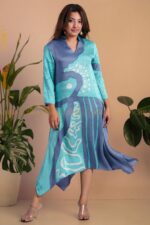 Blossom Breeze Silk Batik Dress
