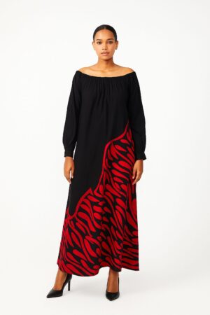 Jasmine Lotus Batik Designer Dress