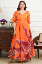 Jasmine Lotus Batik Designer Dress