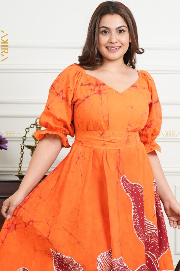 Jasmine Lotus Batik Designer Dress