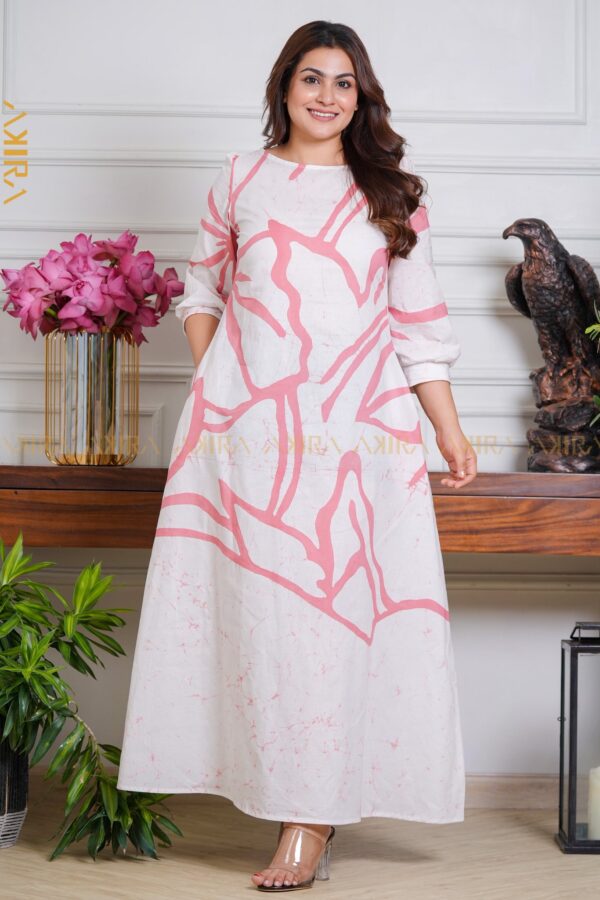 Zinnia Bloom Batik Dress