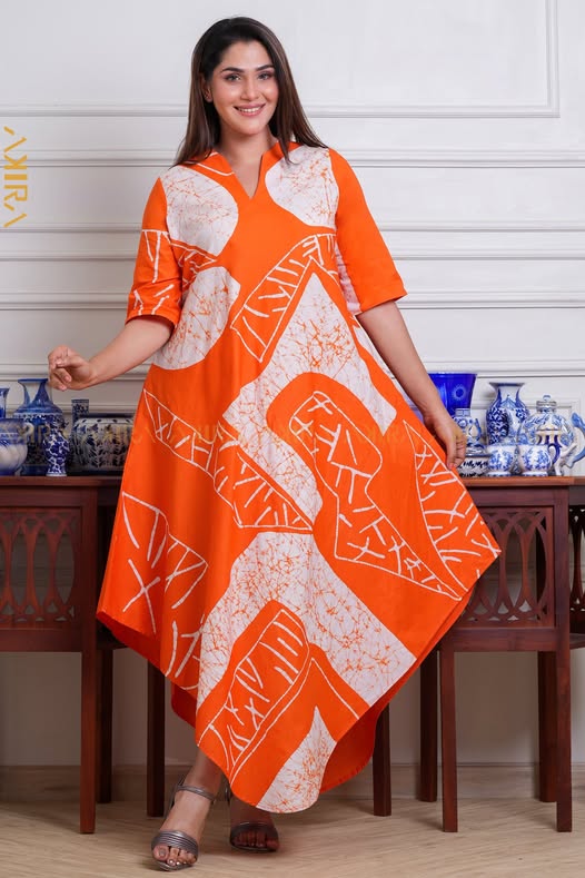 Scarlet rush batik designer dress