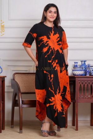 Imperial blush batik dress