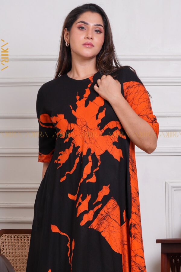 Imperial blush batik dress