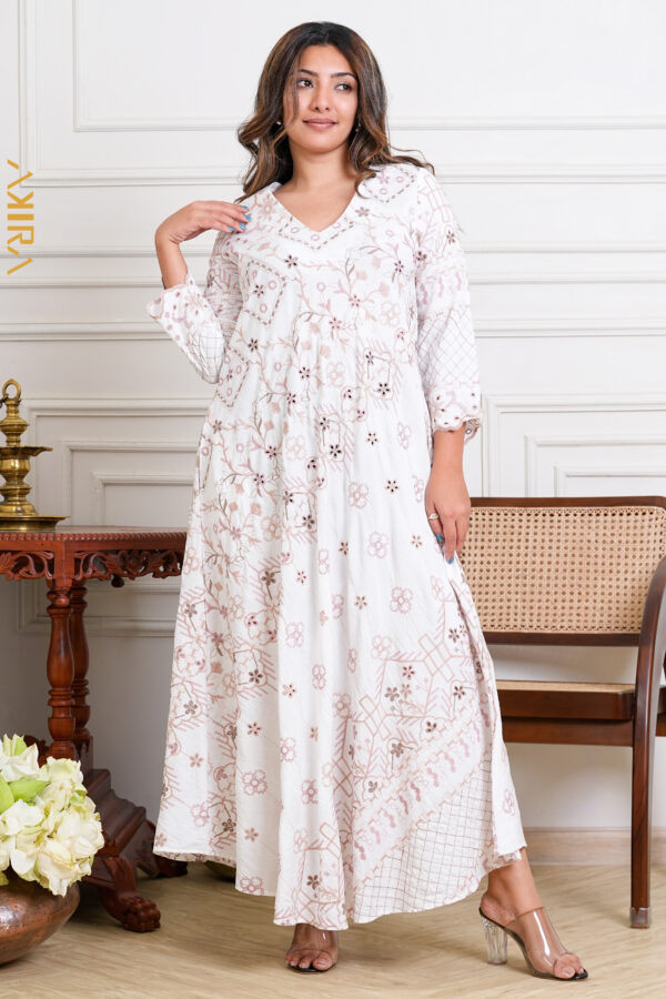 Crimson Garden Elegant Dress