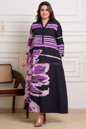 The Purple Queen Batik Dress