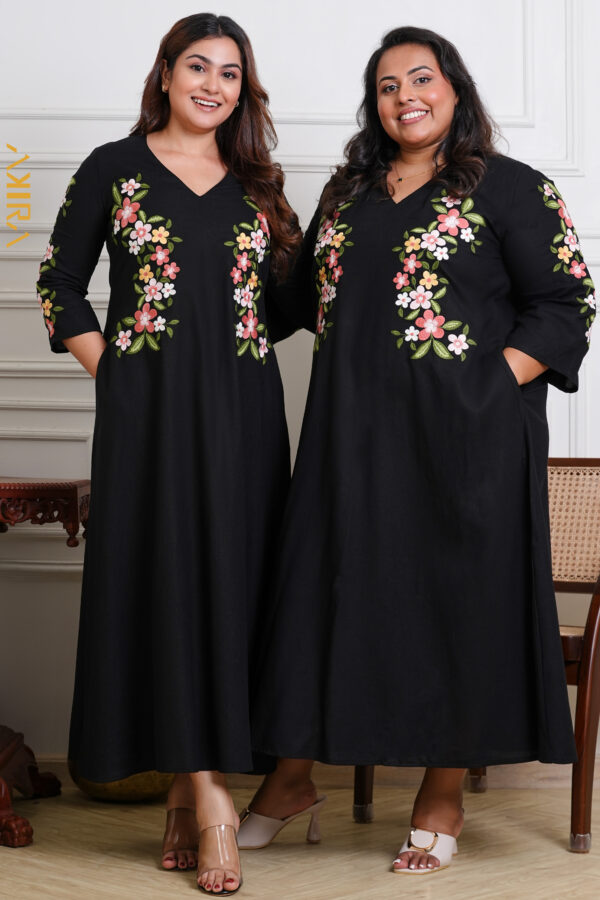 Midnight Dark flora Dress