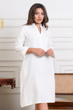 Bright Iris Detail Dress