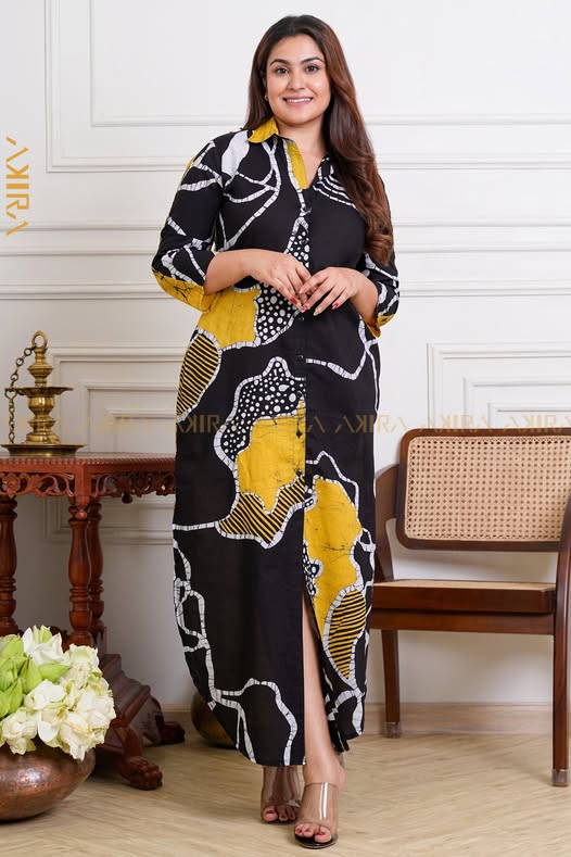 Marina batik detail dress